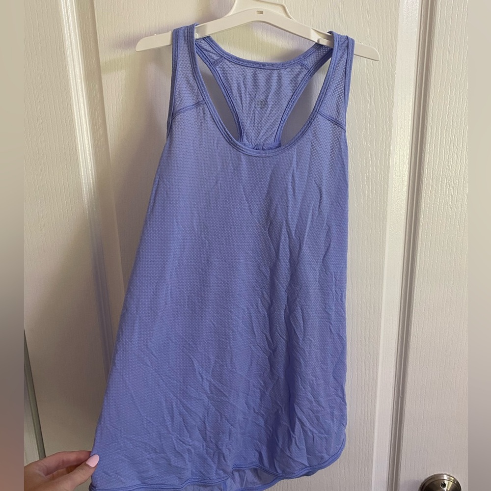 lulu lemon blue tank top